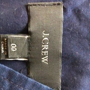 J crew sz 00, navy blue and white